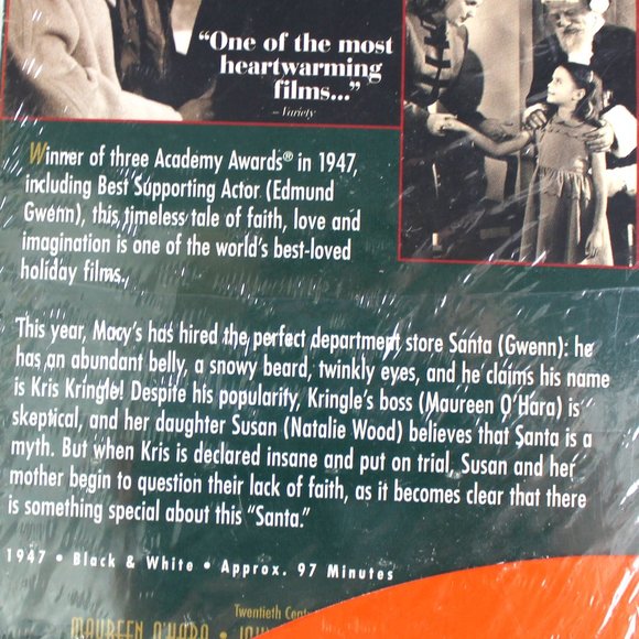 It's a Wonderful Life and Miracle on 34th Street 1947 Version VHS New Sealed - Picture 3 of 7